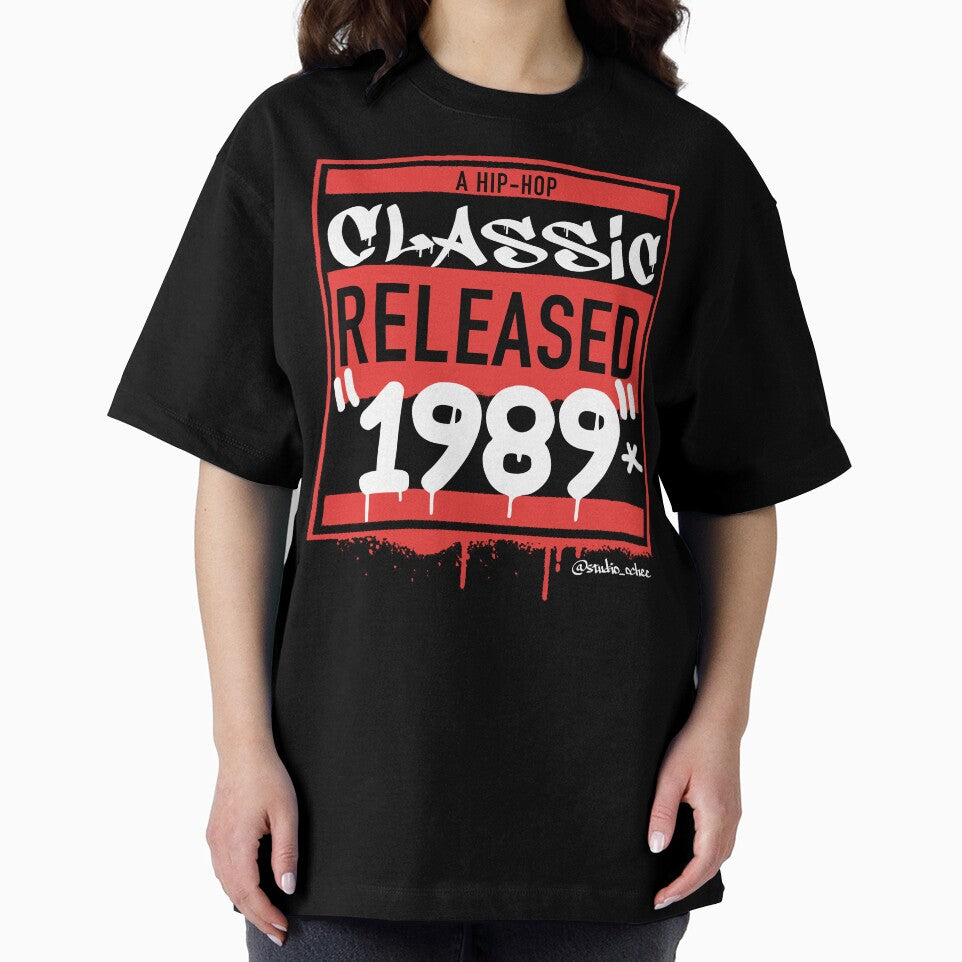 Black 1989 Hip Hop born year artwork for all old school Hip Hop lovers. by studioochee03