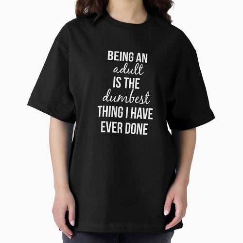 Adulting is Dumb - White Script by Britt Buzan