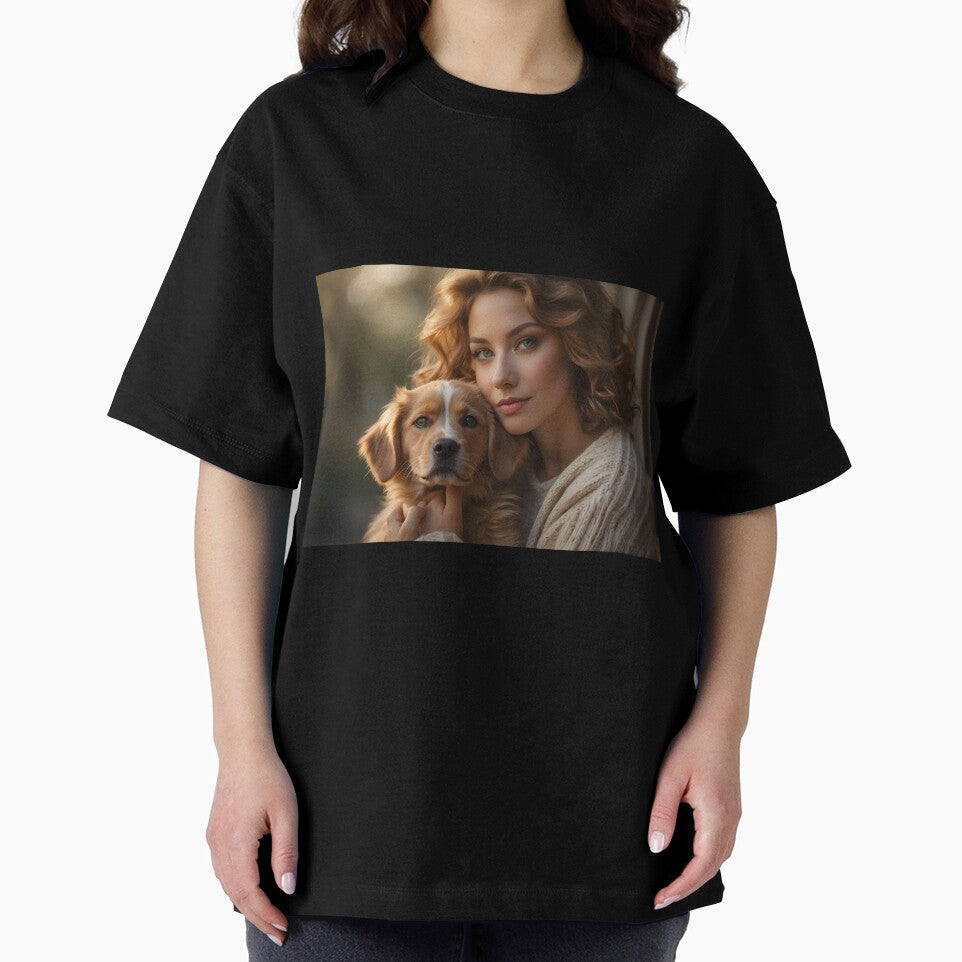 Outdoor Portrait: Woman Posing with Dog by TONSNAP