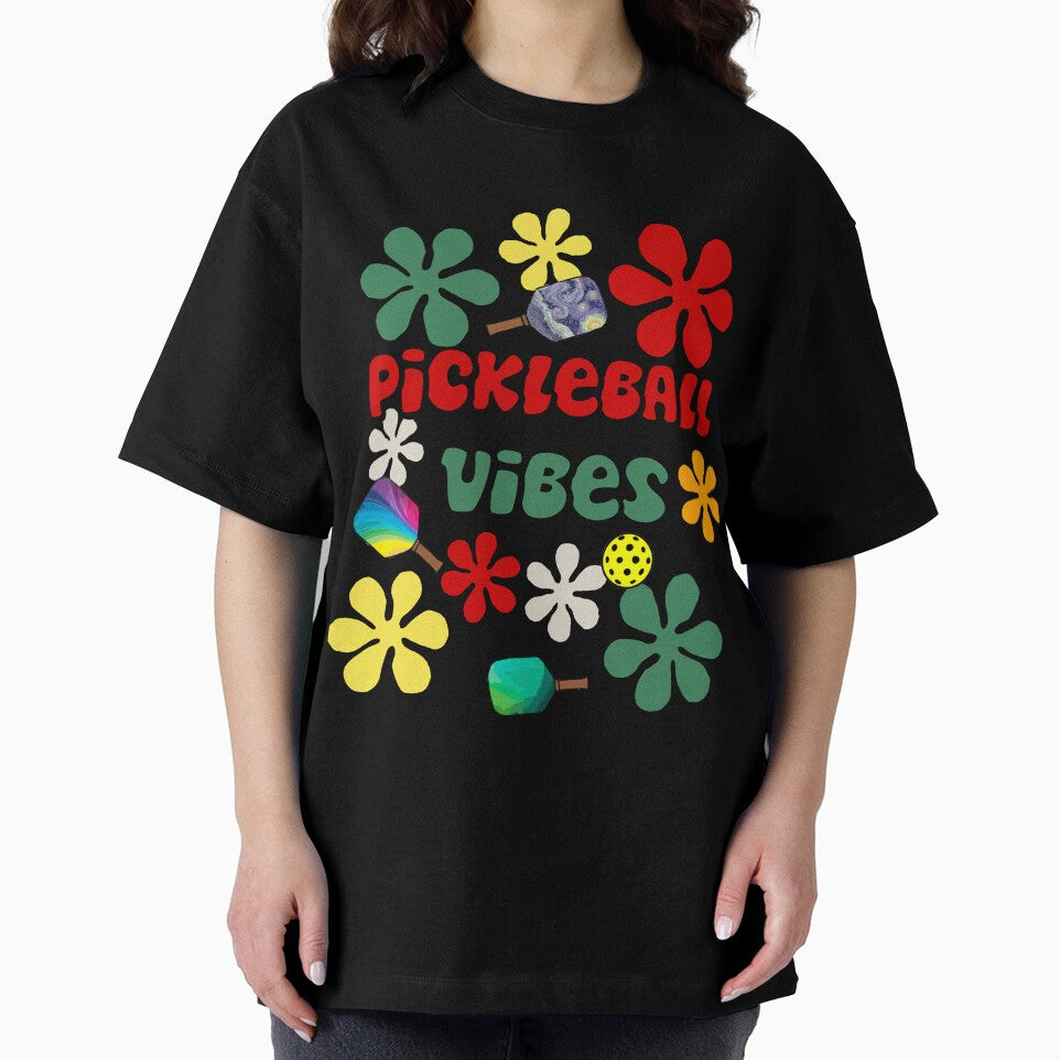 Cool Pickleball Vibes Sports Retro Art by Nature's Fancy