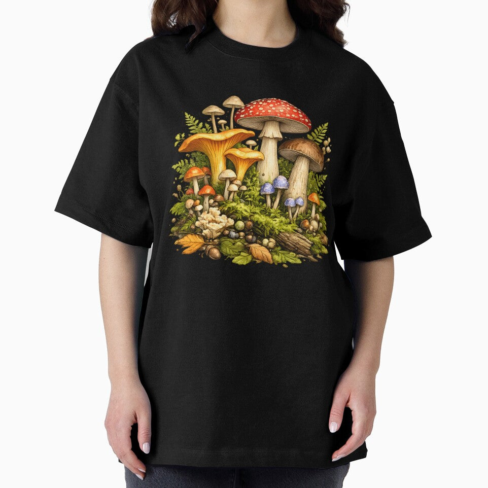 Cool Mushroom Mycology Gift for Fungi Lovers Cottagecore Goblincore Art Design by Divakar Fashion