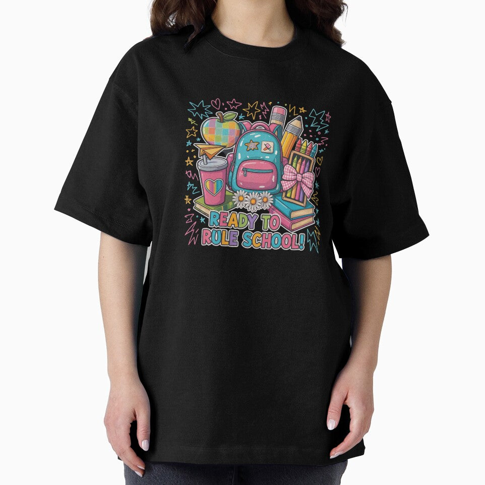 Ready to Rule School! Fun Back-to-School Cartoon Design for Kids & Teens by unclejohncorner