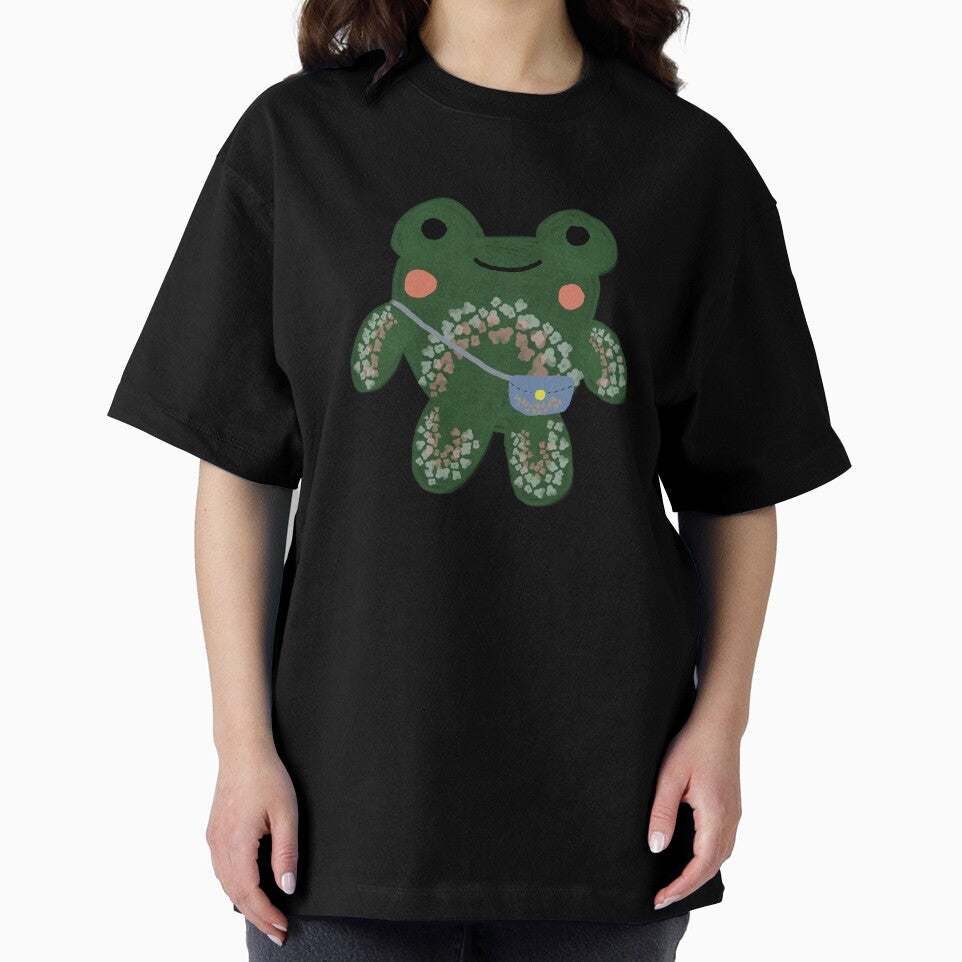 Cute floral frog by tinasartspace
