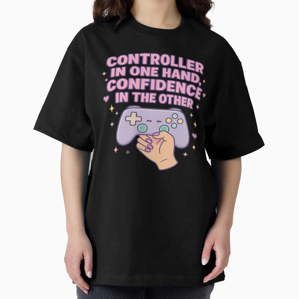 controller in one hand confidence in the other by Designs-2-The-T