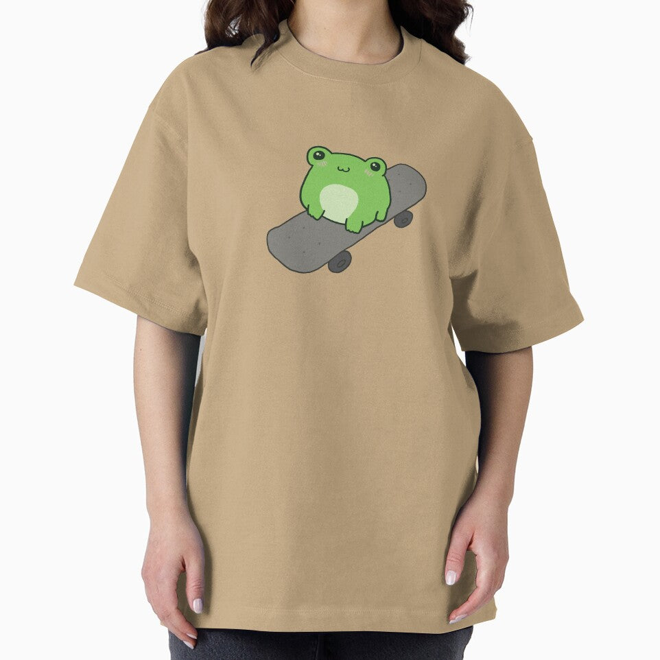 Cute Skateboarding Frog: Kawaii Cottagecore Aesthetic, Perfect Gift for Sports Fans, Kids and Teens by MinistryOfFrogs