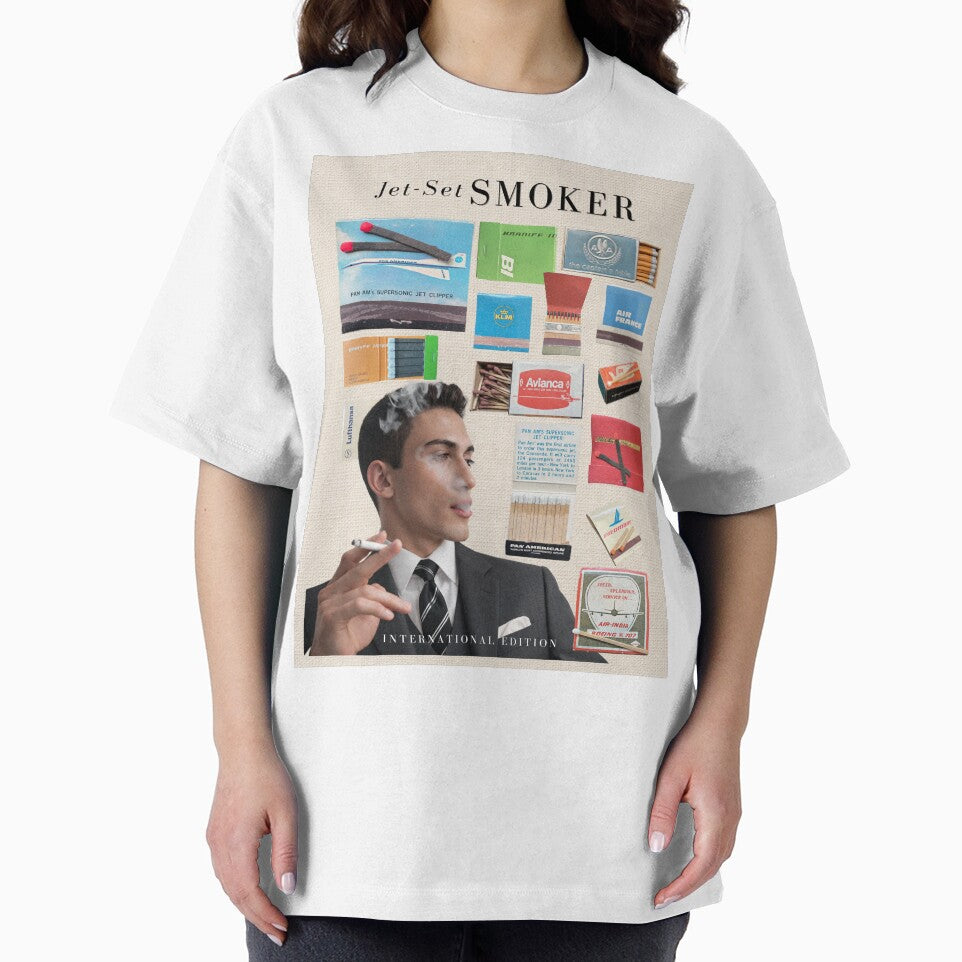 Jet-Set Smoker: Vintage Airline Matchbook Poster by Mundera