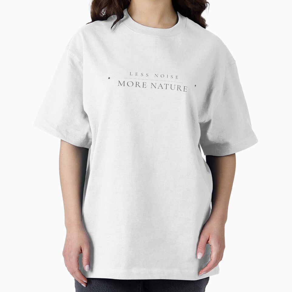 Less Noise More Nature — Minimalist Nature Print by CairnStudio