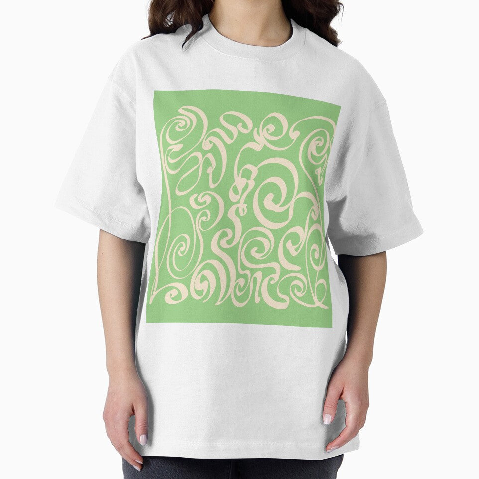 Mint Abstract Oriental Lines by MaiZephyr