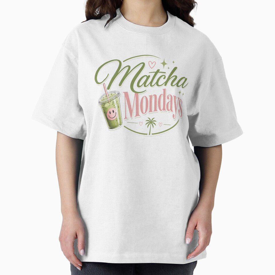 Matcha Mondays | Cute Matcha Lover Typography Design for Matcha Fans by TheStephanieRome