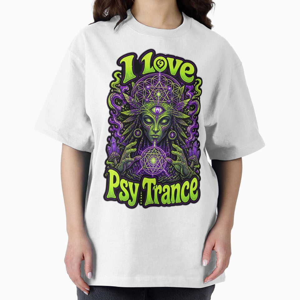 Psytrance Goddess: Alien Shaman & Sacred Geometry Art by  ZenRave Designs