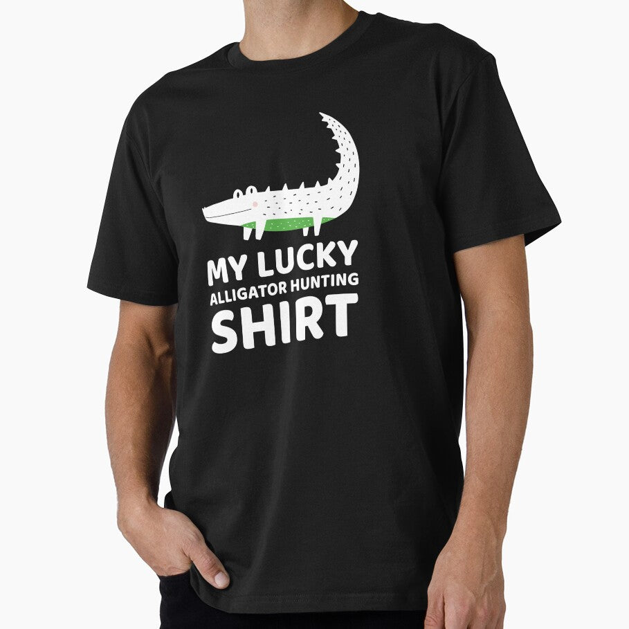 MY LUCKY ALLIGATOR HUNTING SHIRT ALLIGATOR HUNTING by Redlimetshirts
