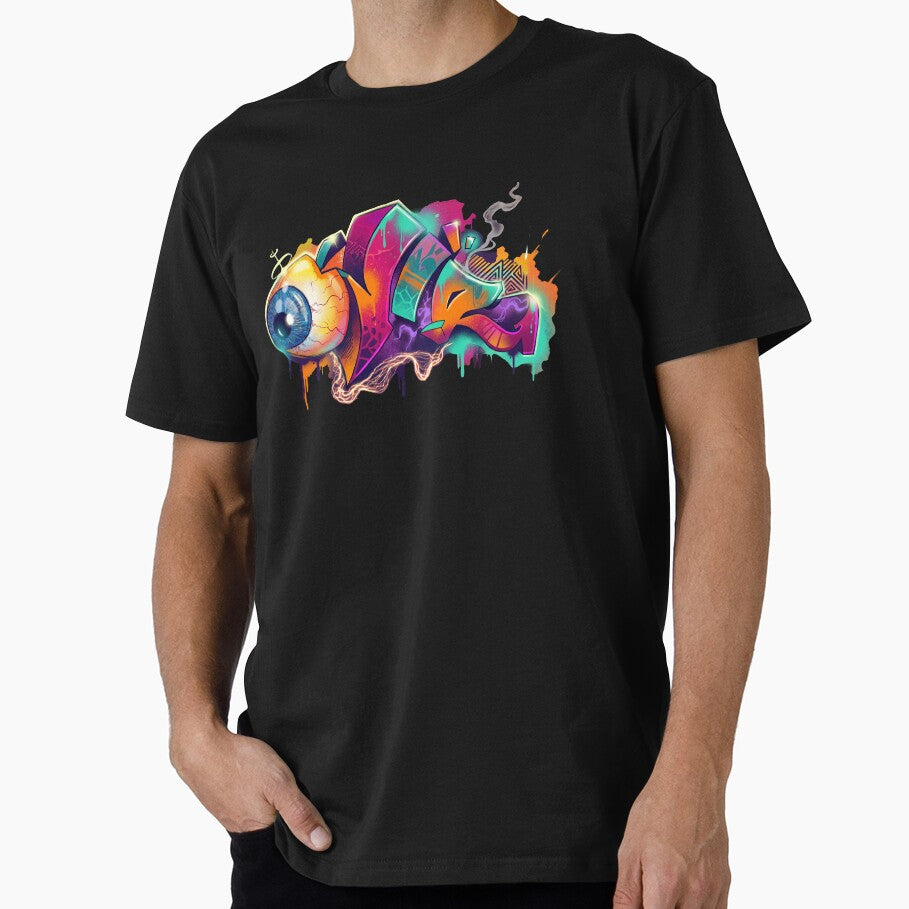 OLLIE – Neon Eye Graffiti Street Art by NeonSpiritArt