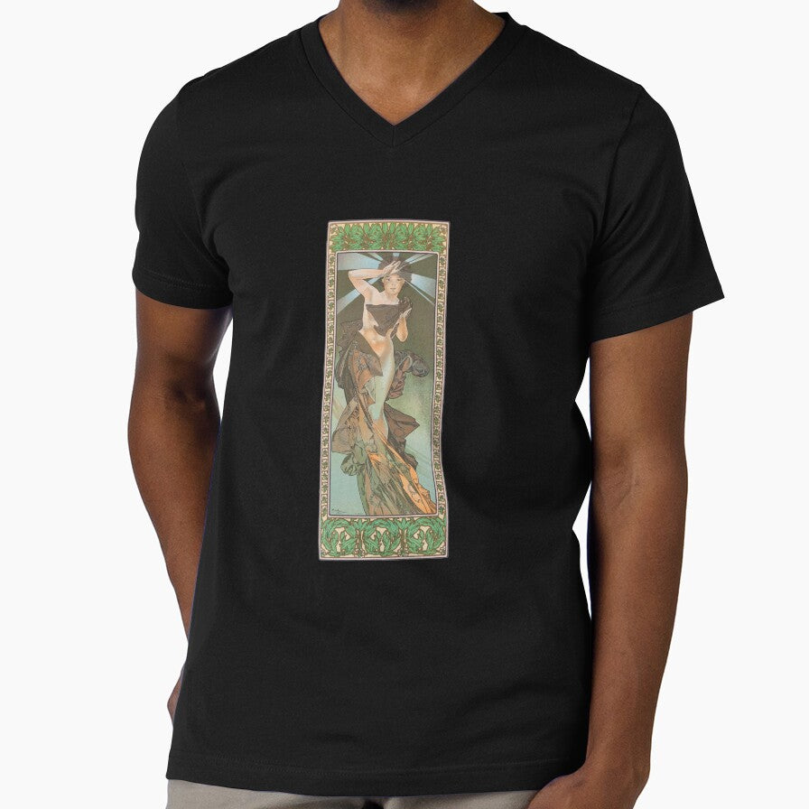 The Morning Star, by Alphonse Mucha. HIGH DEFINITION by MINDTHECHERRY