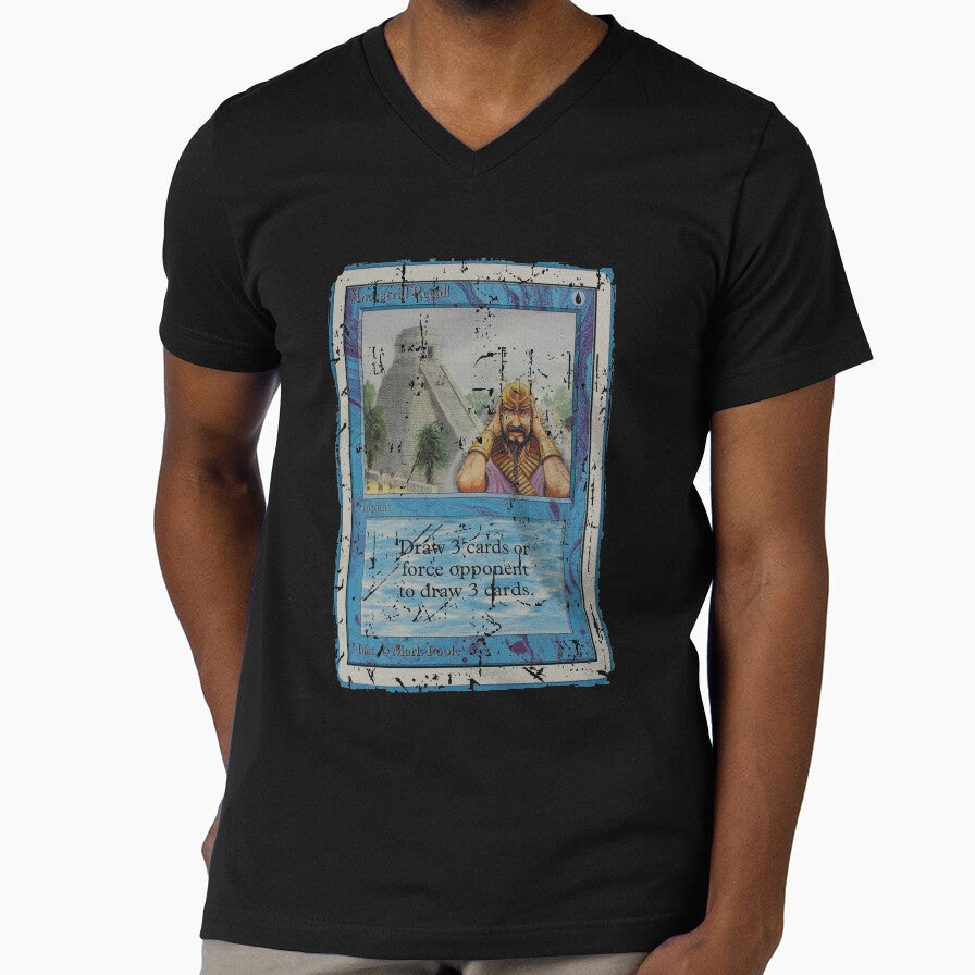 Ancestral Recall Magic Gathering Card Game Apparel (TShirt, Socks, Polo Shirt, V-Neck, Long Sleeve, Hoodies, Sweatshirts, Stickers, Jackets, Men, Women, Baby, Kids and Accessories) by DopewaveShirt