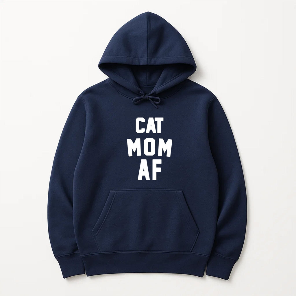 Unisex | Cat Mom AF | Pullover Hoodie