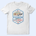 Stars And Stripes Family Camping - Personalized T Shirt