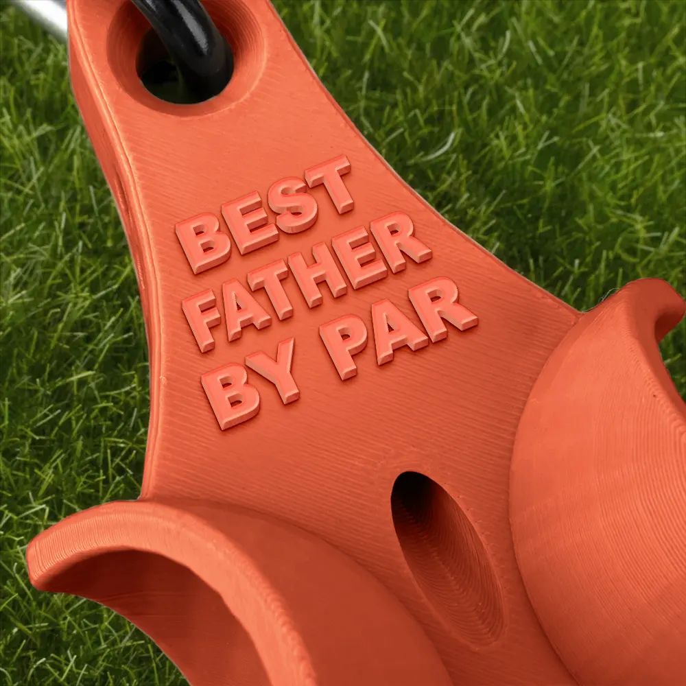 Custom Photo Best Daddy By Par - Personalized 3D Printed Golf Ball Tee Holder