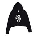 Women's | Cat Mom AF | Crop Hoodie