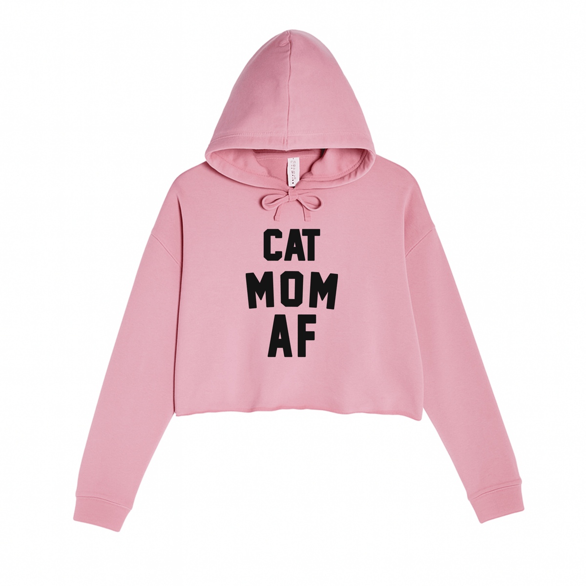 Women's | Cat Mom AF | Crop Hoodie