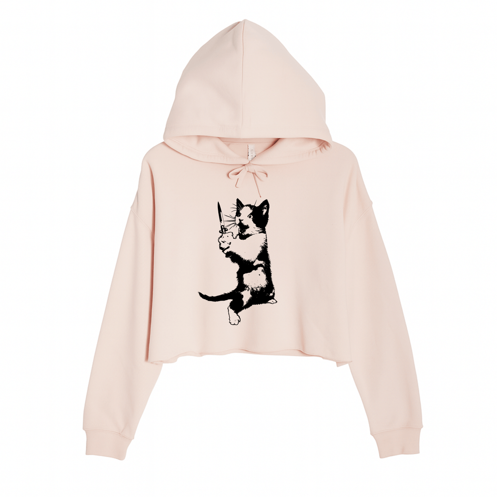 Women's | Cat The Ripper | Crop Hoodie