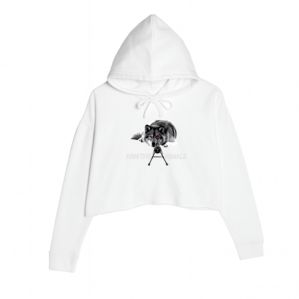 Women's | M-16 Wolf | Crop Hoodie