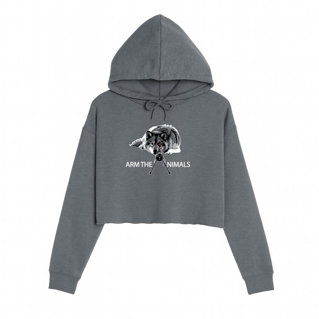 Women's | M-16 Wolf | Crop Hoodie