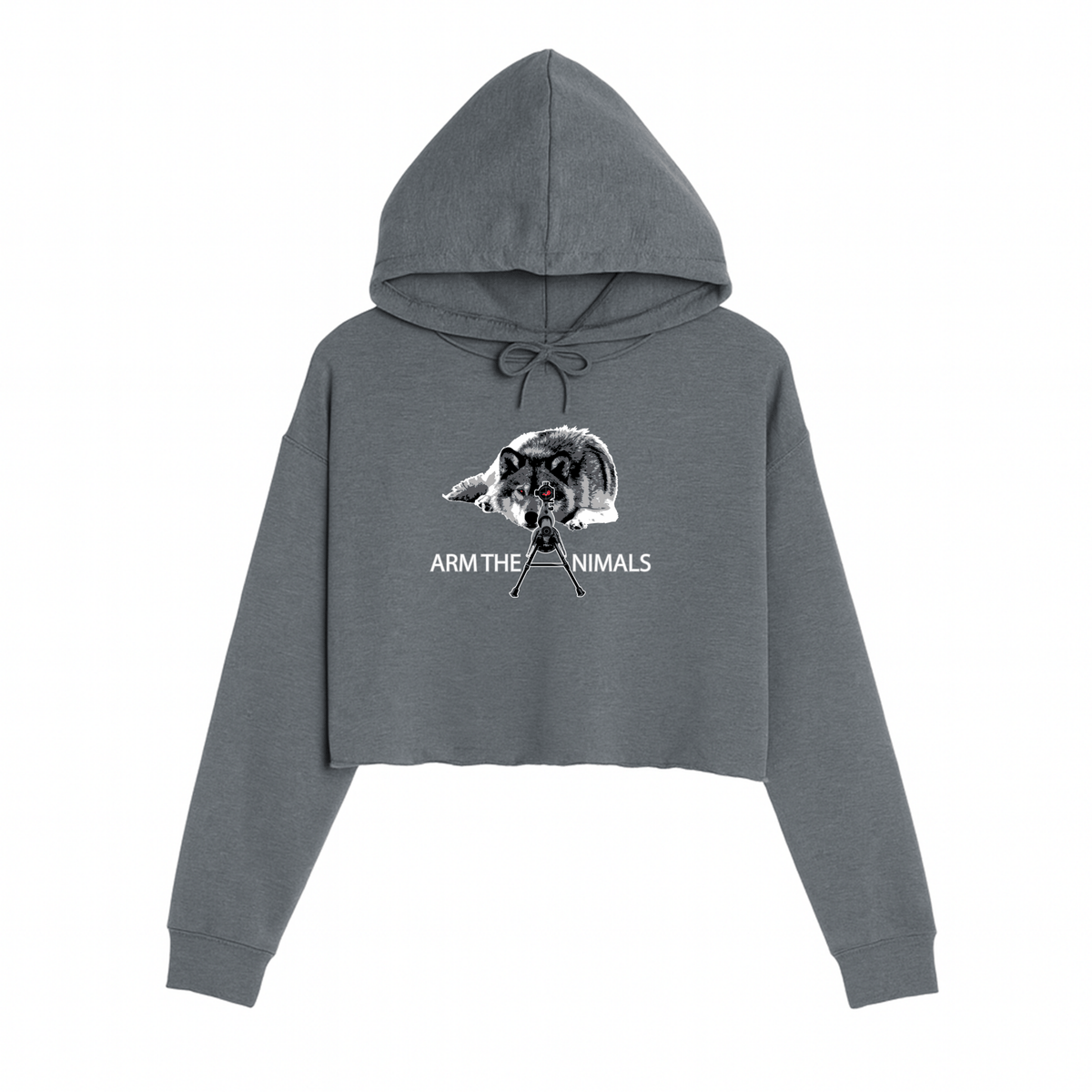 Women's | M-16 Wolf | Crop Hoodie
