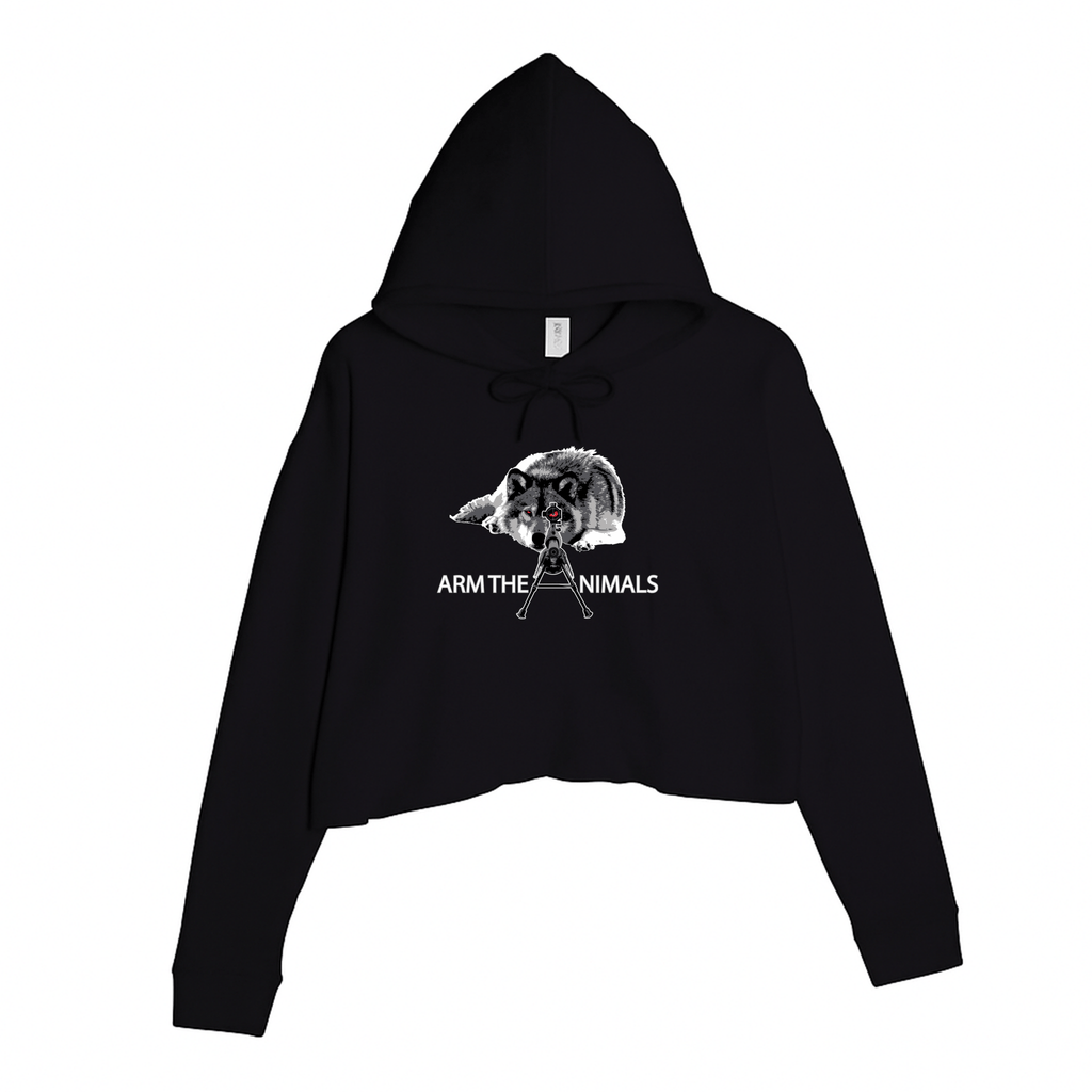 Women's | M-16 Wolf | Crop Hoodie