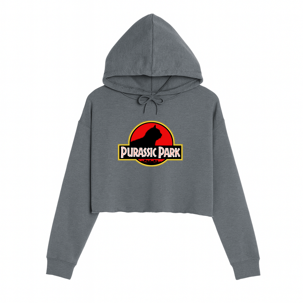 Women's | Purrassic Park | Crop Hoodie