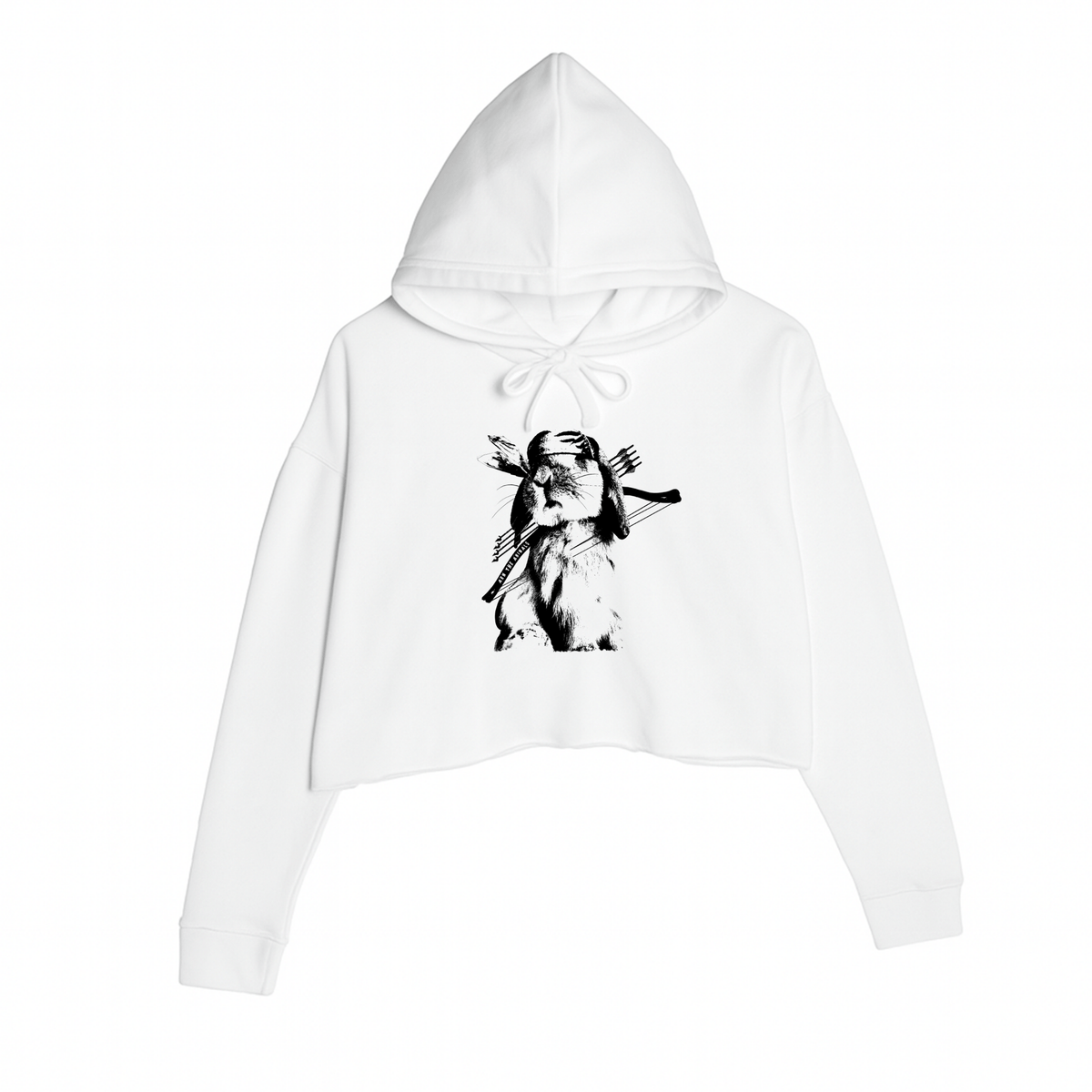 Women's | Rambo Bunny | Crop Hoodie
