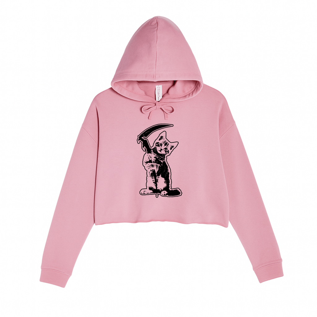 Women's | Reaper Kitty | Crop Hoodie