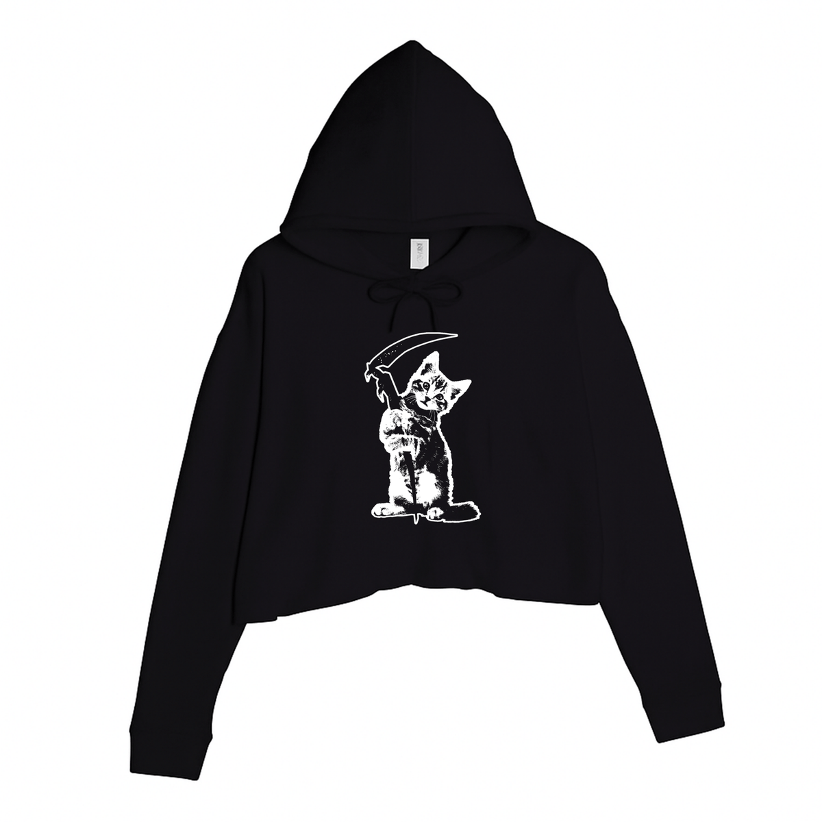 Women's | Reaper Kitty | Crop Hoodie