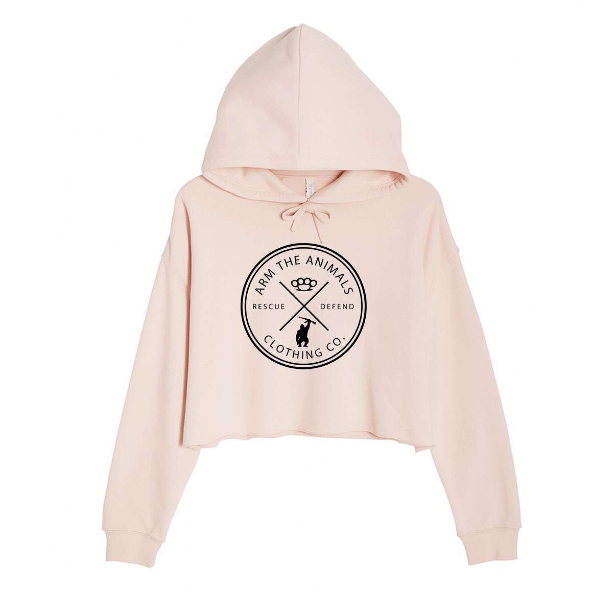 Women's | Rescue Knuckles Logo | Crop Hoodie