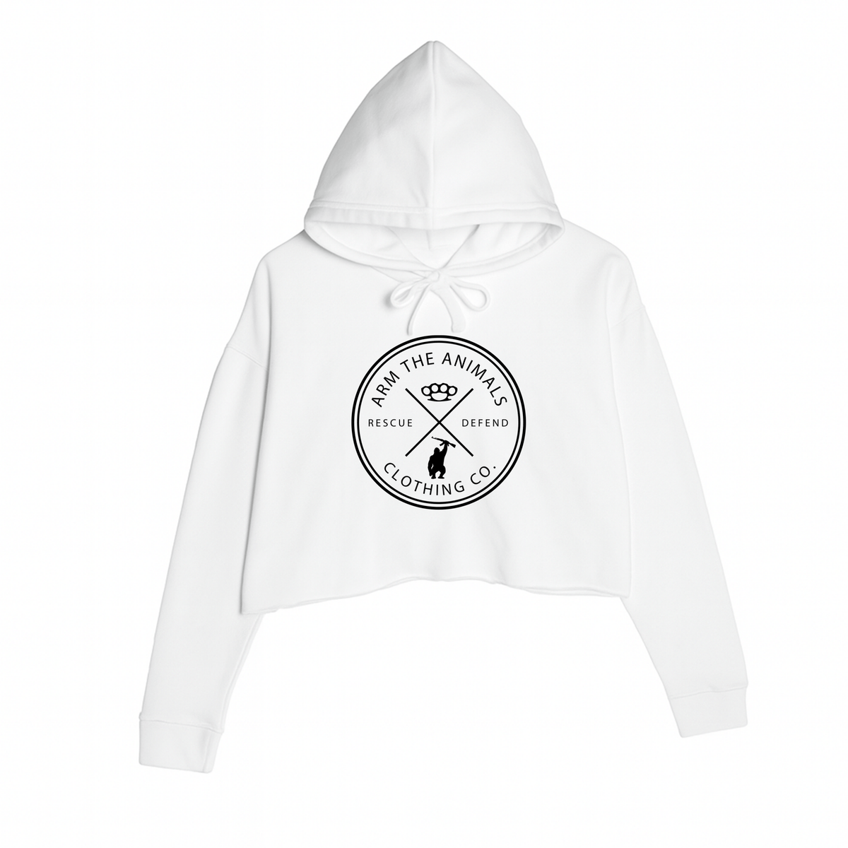 Women's | Rescue Knuckles Logo | Crop Hoodie
