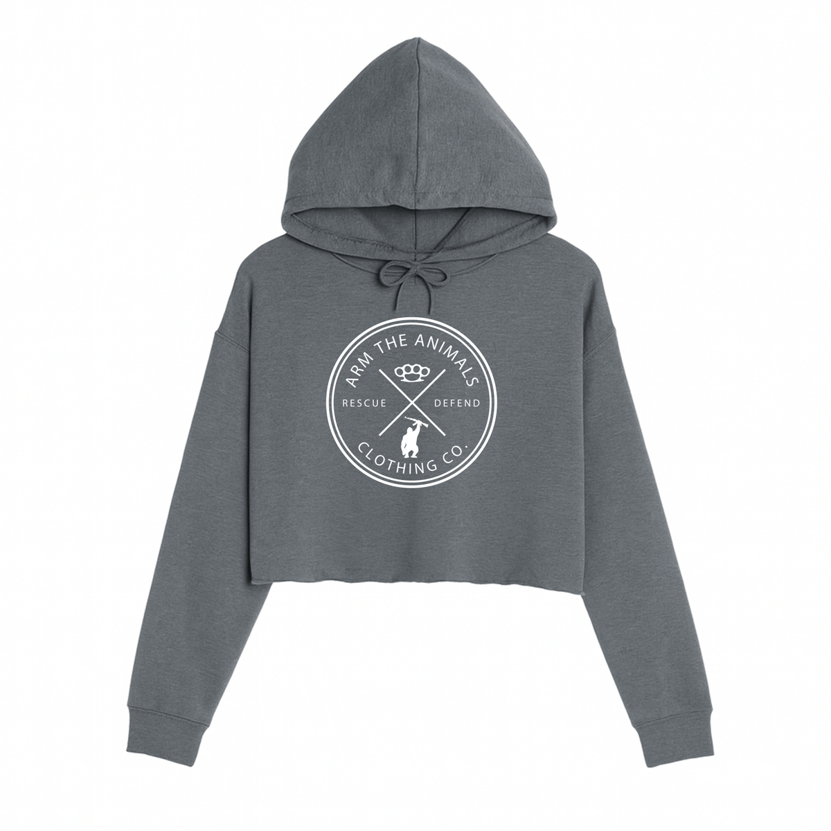Women's | Rescue Knuckles Logo | Crop Hoodie