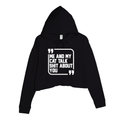 Women's | Sh*t Talker-Cat | Crop Hoodie