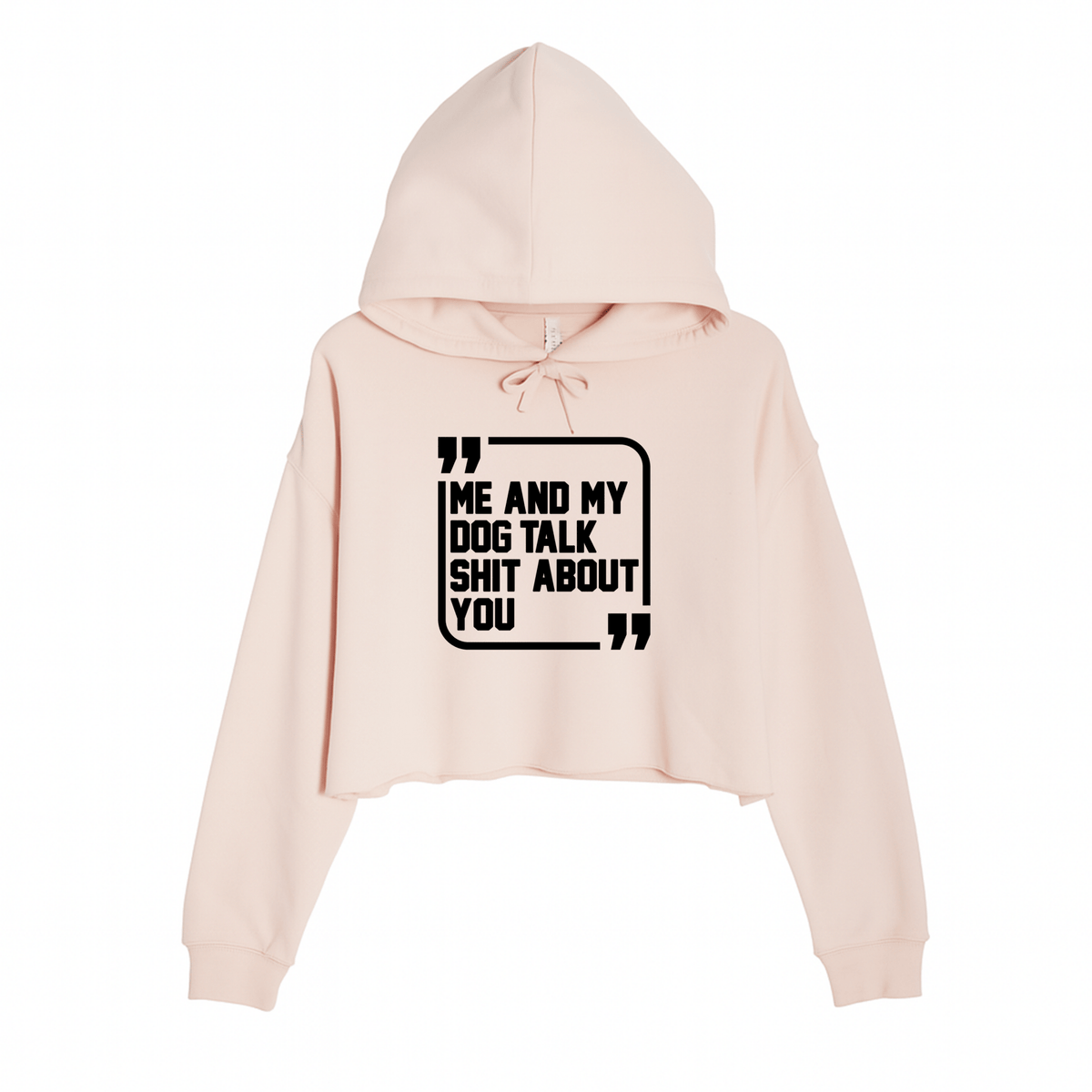 Women's | Sh*t Talker-Dog | Crop Hoodie