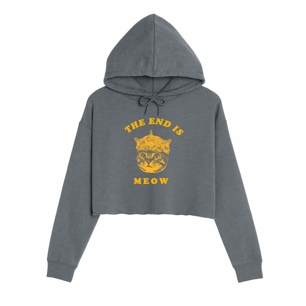 Women's | The End Is Meow | Crop Hoodie