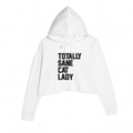 Women's | Totally Sane Cat Lady | Crop Hoodie